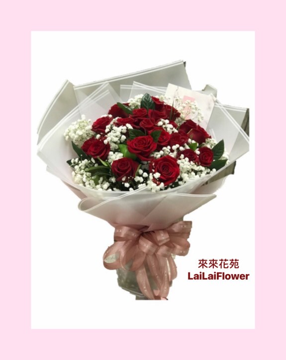 花束紅玫19朵