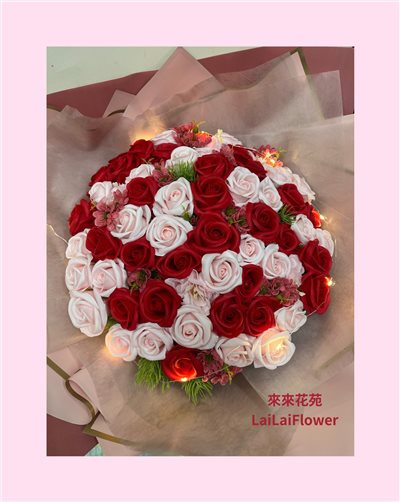 大型香皂花束+LED燈